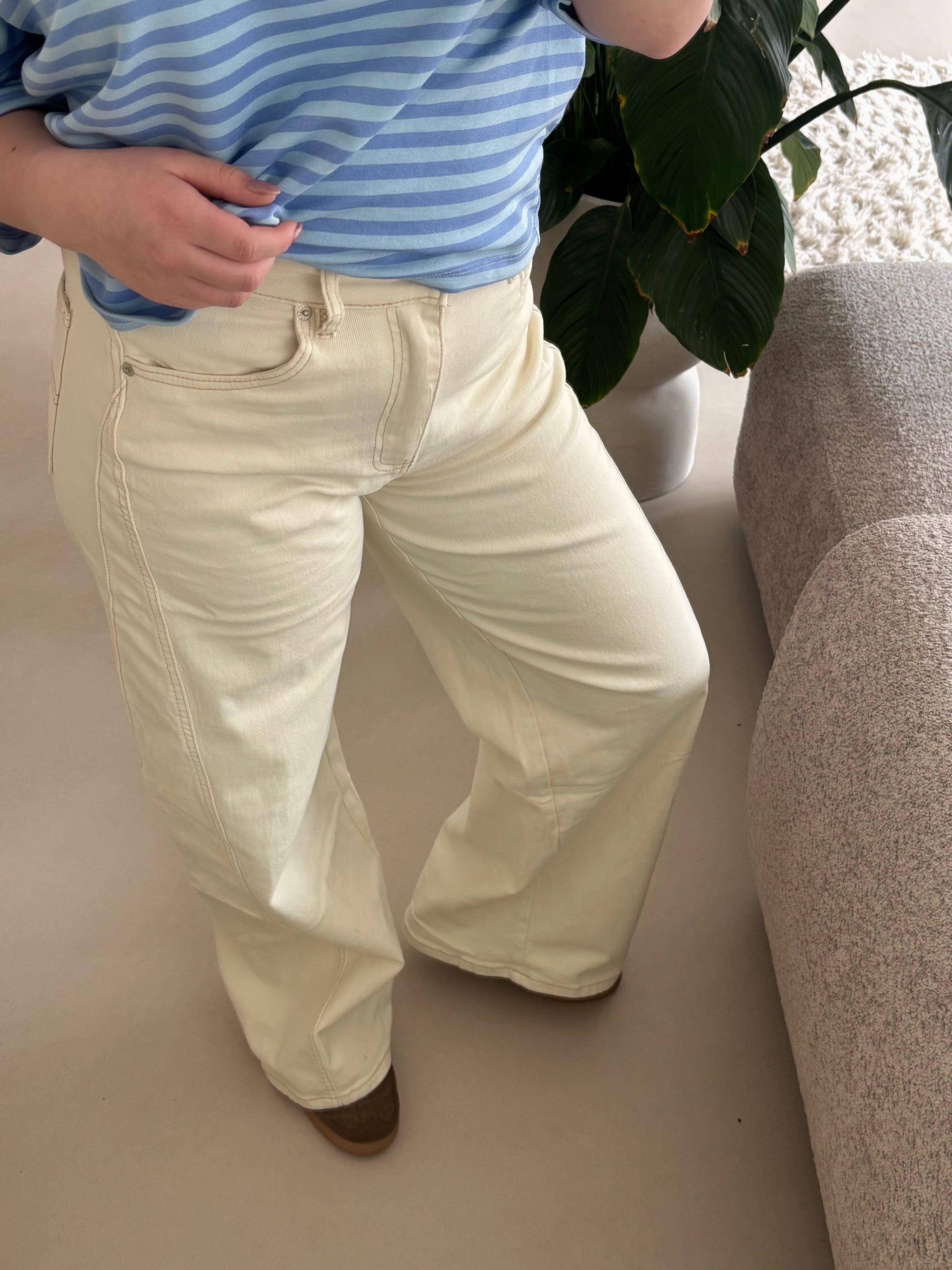 Barrel jeans met stretch
