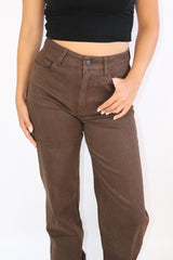 Jeans bruin glitter